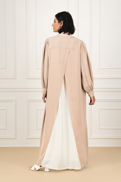 Back overlapped abaya