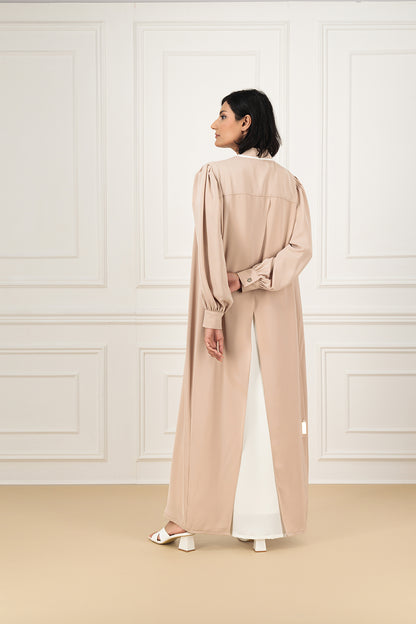 Back overlapped abaya