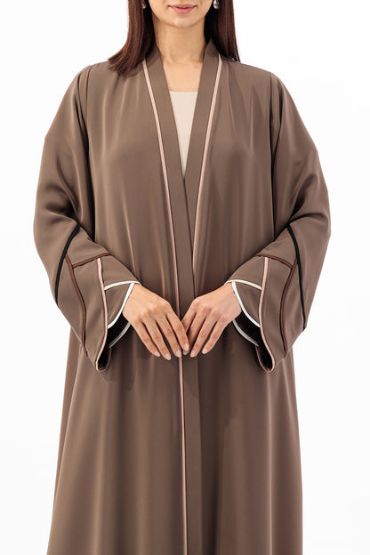 Ombre piping sleeve Abaya