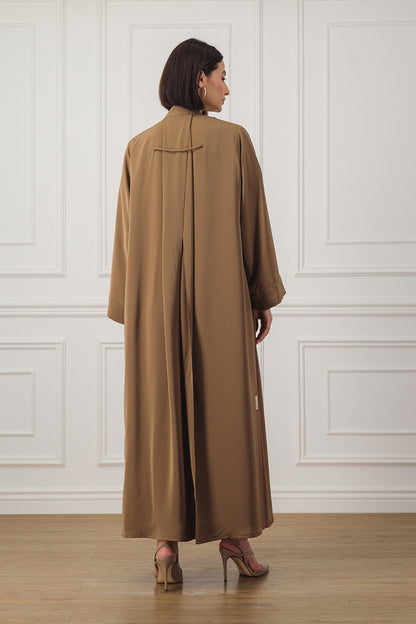 Classic Abaya designed with overlapped detail