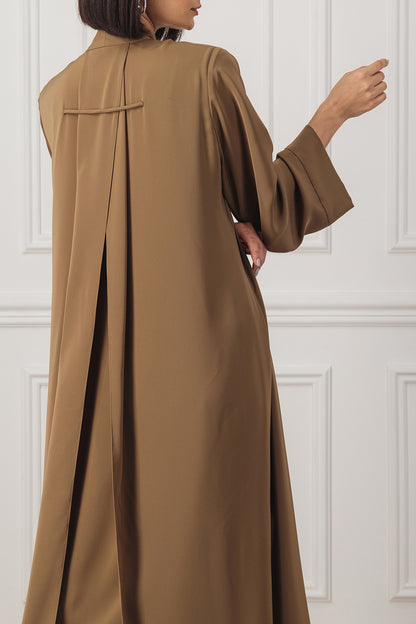 Classic Abaya designed with overlapped detail
