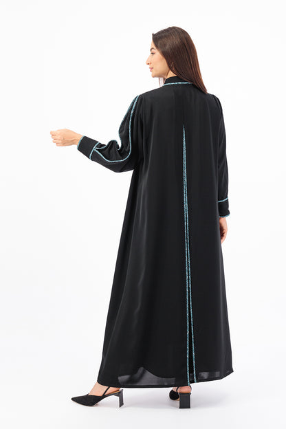 Tweed piping abaya
