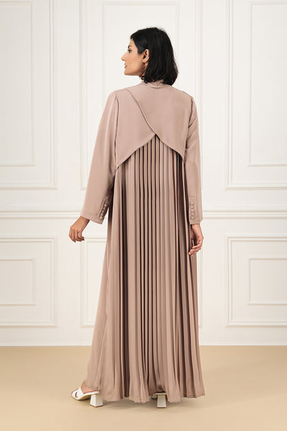 Back pleat abaya