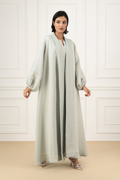 Classic Organza abaya with embellishment