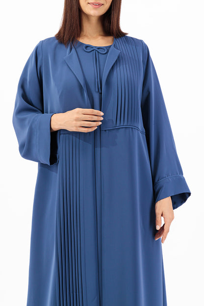 Asymmetrical pleated Abaya and dress (SET)
