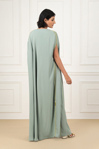 Draped crepe dress