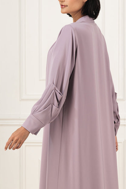 Ruffled sleeves abaya