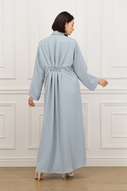 Timeless Abaya with smocking detail