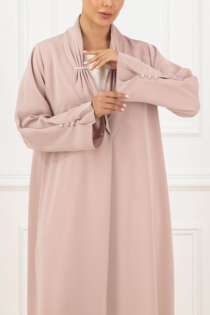 Pearl Collared Abaya