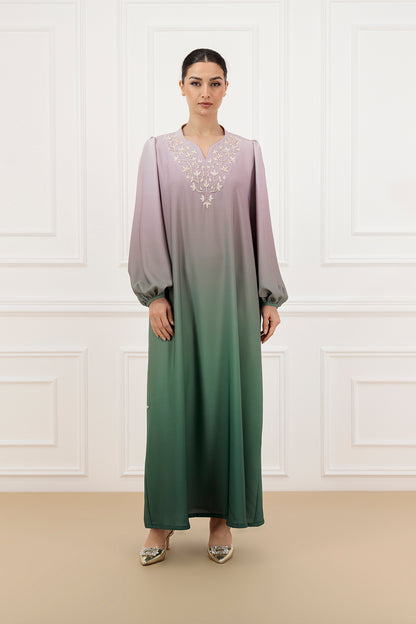 Embellished Ombre Dress