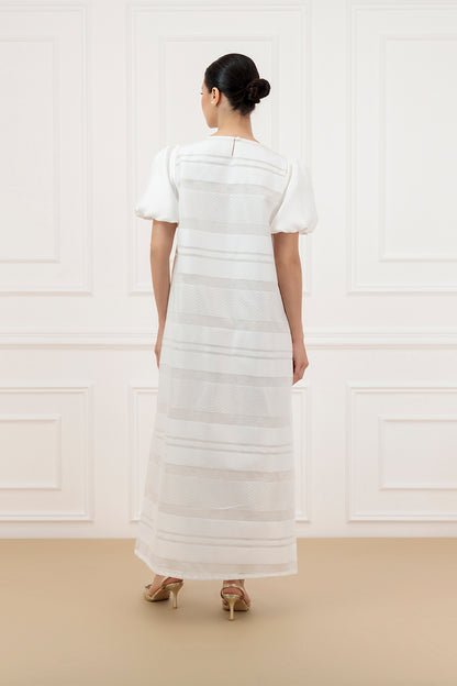A line Jacquard dress