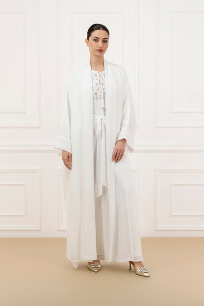 Wrinkle Chiffon Abaya & Dress Set