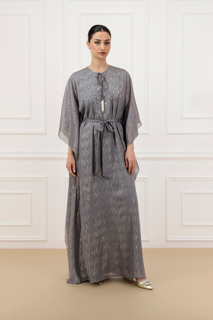 Gold line Chiffon Kaftan