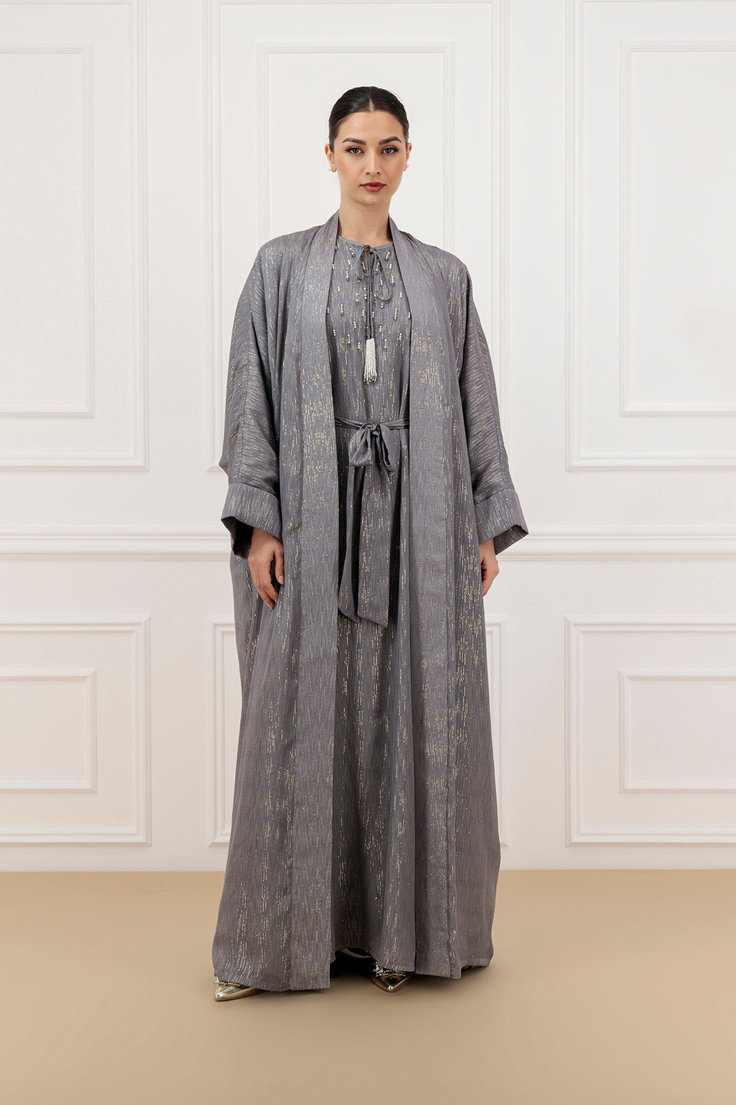 Gold line Chiffon Farasha