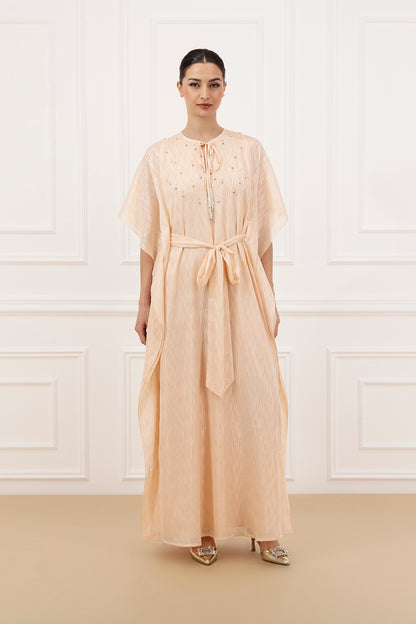 Gold line Chiffon Kaftan