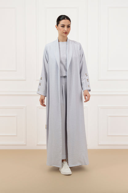 Dila Abaya with Top and Trouser (3pcs SET)