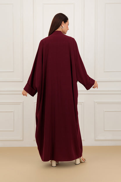 Bubble striped farasha Abaya