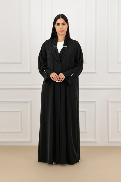 Pearl Collared Abaya