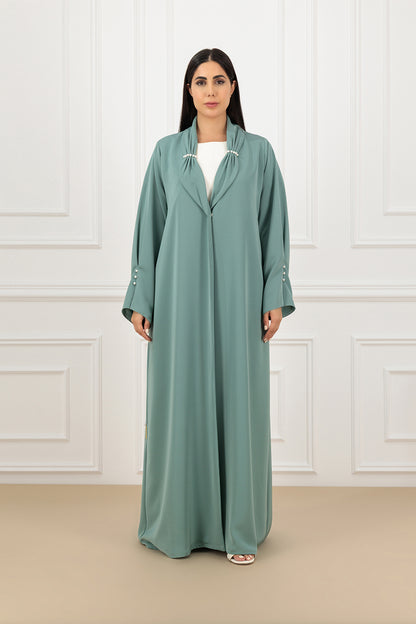 Pearl Collared Abaya