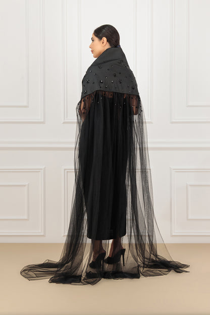 Embroidered Cape Wedding Abaya