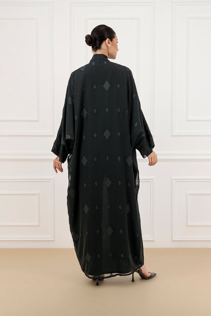 Diamond chiffon abaya