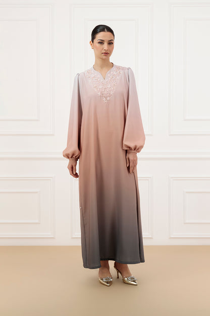 Embellished Ombre Dress