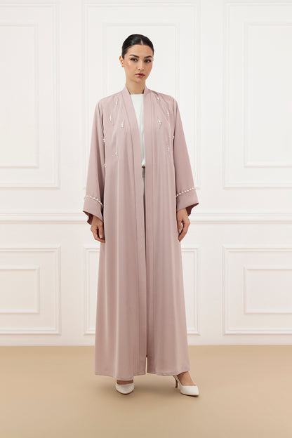 Pearls details Abaya