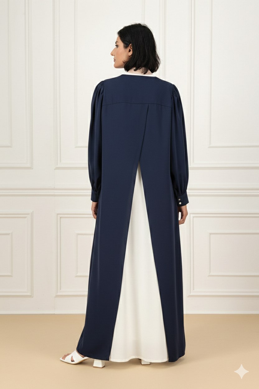 Back overlapped Abaya