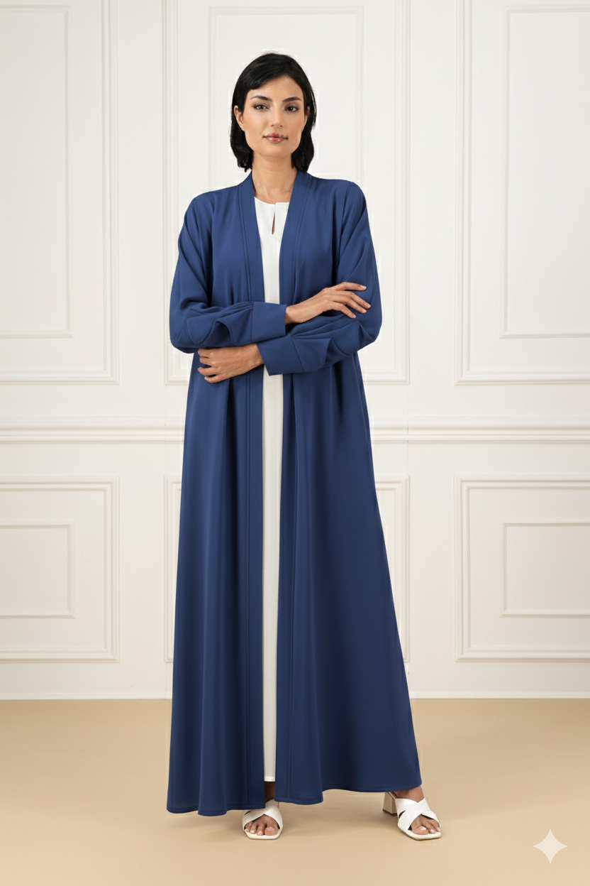 Ruffled sleeves abaya
