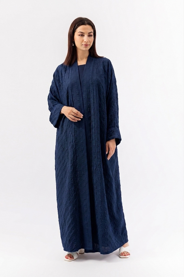 Farasha crepe jacquard Abaya