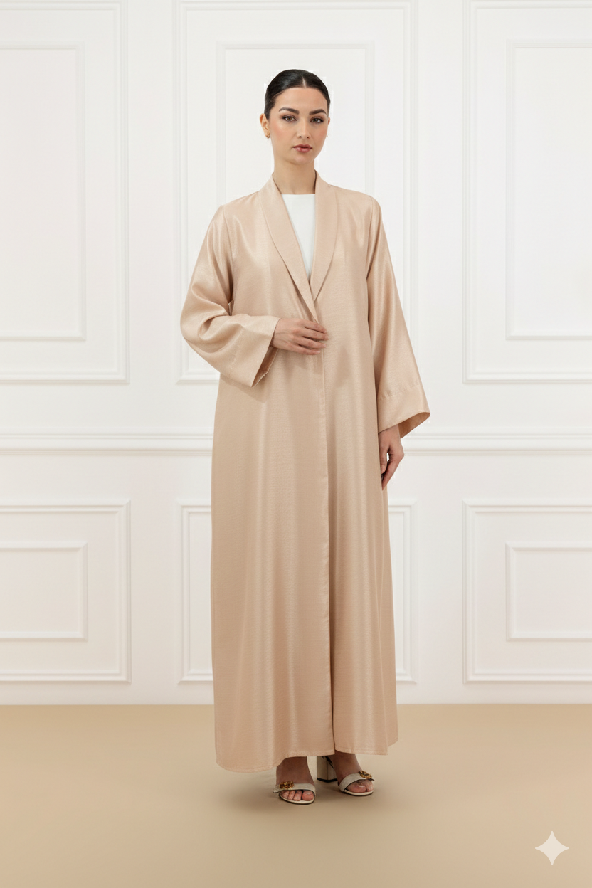 Shantunga Abaya with back pleats details
