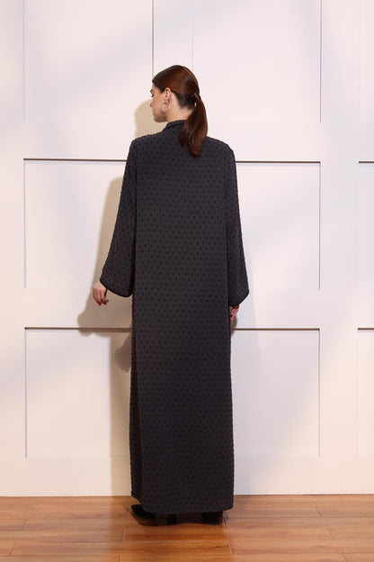 Polka dot abaya