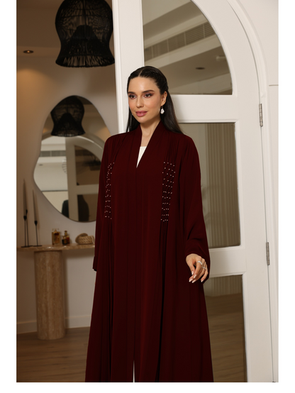 Smocking pleated Abaya