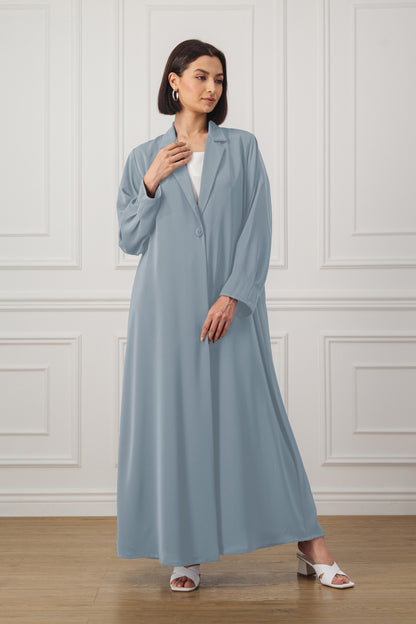 Coat-style Abaya with pleats on the back