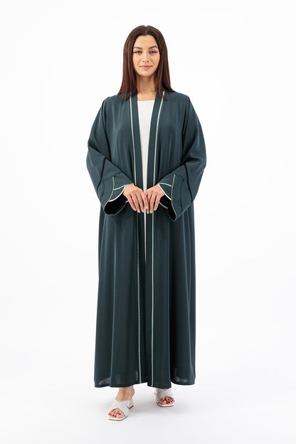 Ombre piping sleeve Abaya