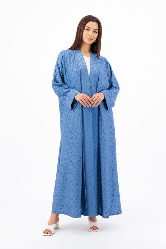 Diamond textured abaya