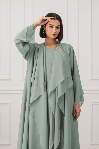 Water-fall collar Abaya