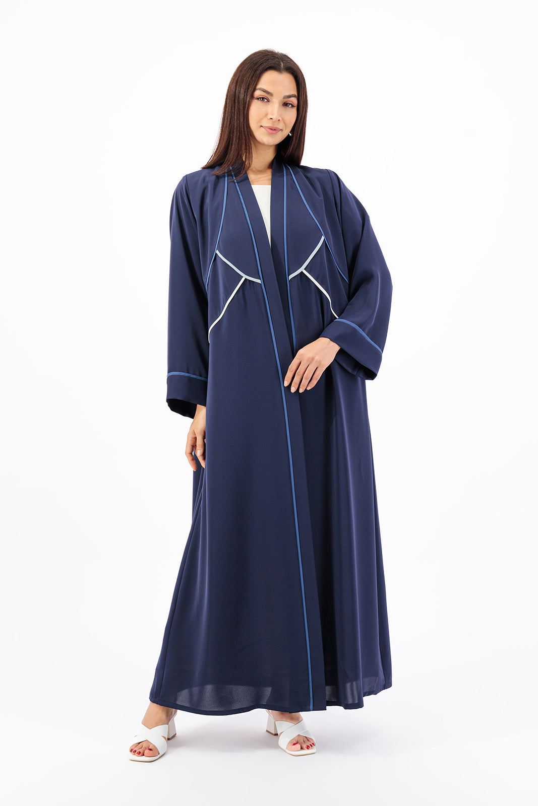 Ombre piping bodice abaya