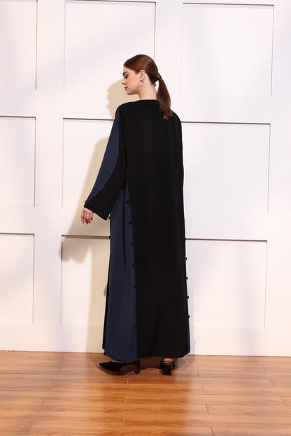 Black-Navy Two Toned Abaya