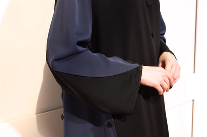 Black-Navy Two Toned Abaya