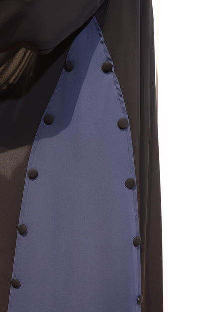 Black-Navy Two Toned Abaya