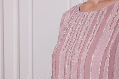 Light Pink Ruffled Dress