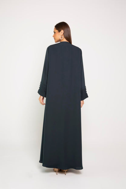 Pleated Details Abaya