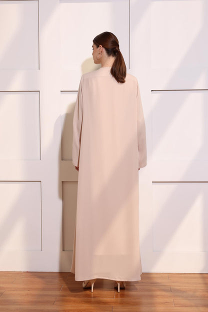 Classic Abaya With Single Pleats Detail