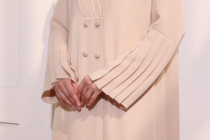 Classic Abaya With Single Pleats Detail