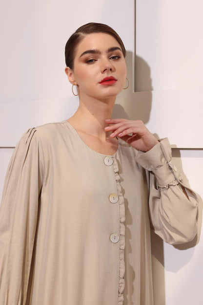 Abaya With Ruffle Details