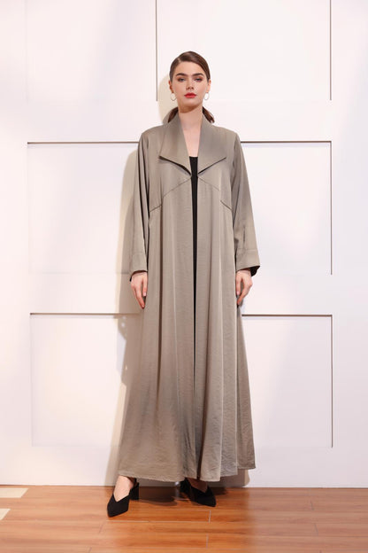 Abaya With Gathering Detail On The Back