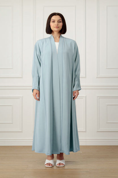 A-line Abaya with sleeve pintax detail