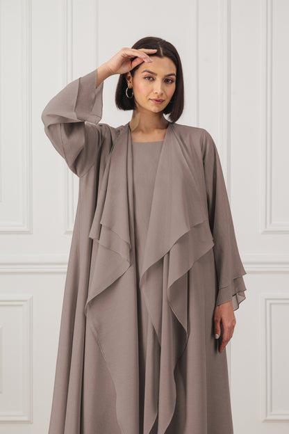 Water-fall collar Abaya