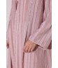 Light pink stripe Georgette abaya 